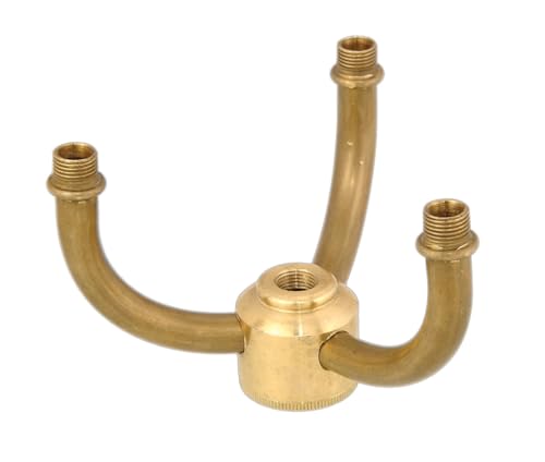 Image of B&P Lamp Solid Brass 3-Arm Cluster Body