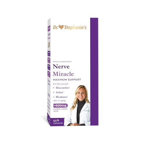 Pharmaganics Nerve Miracle Maximum Strength Supplement | Nerve Health Support | Legs, Feet, Hands, Toes | Mega Dose of Alpha Lipoic Acid ALA & Vitamin B12