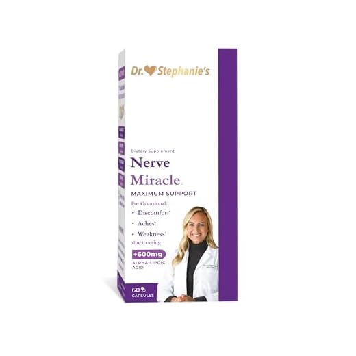 Pharmaganics Dr Stephanie’s Nerve Miracle - Nerve Support for Discomfort in Legs, Fingers, Toes - Natural Supplement with Alpha Lipoic Acid ALA and Vitamin B12