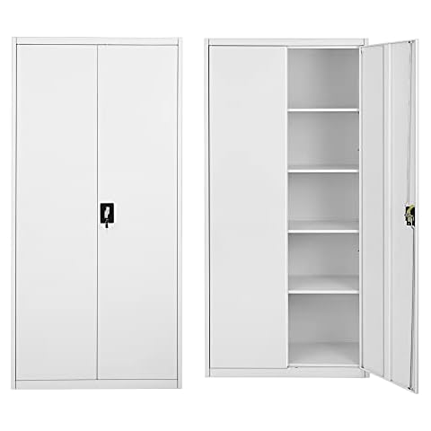 Panana Metal Storage Office Cabinet with Shelves Cover