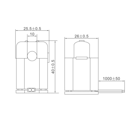 Transformador de corriente KCT-10 de núcleo partido, sensor de CA 50A para cuadro eléctrico 3