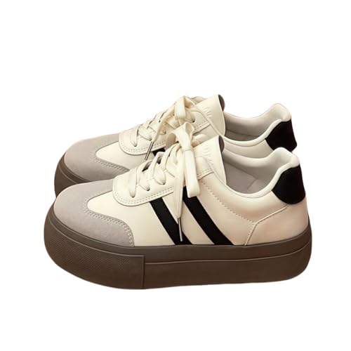 Cute Retro Chunky Sole Walking Sneakers for Women – Comfortable
