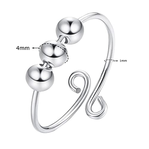 Momolaa Doigt Simple réglable pour Anneaux d'anxiété Bobine pour Femmes Anneaux en Spirale Classeur Bijoux Anneaux (Multicolor, One Size) – vue 5