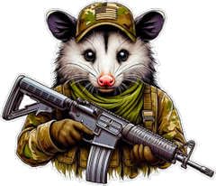 Image of Possum Gun Sticker 5 Inch - Tactical, Waterproof UV & Scratch Resistant, Military, Gun Decals Made in USA (1, 5 Inch)