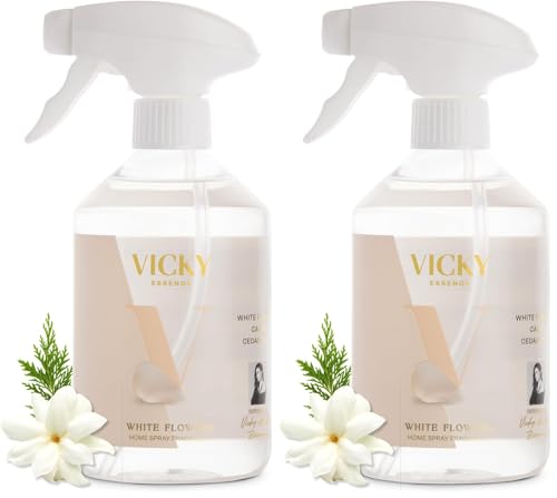 Spray Ambientador Vicky Martín Berrocal White Flowers 500 ml (Paquete de 2)