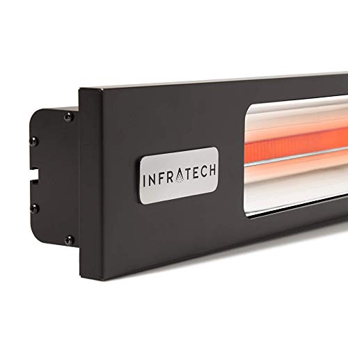 Infratech Sl-4024 Slimline 63.5" Single Element Fixture 4000 Watt, 240 Volt, Black Finish #TOP1