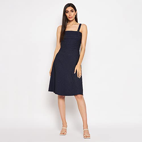Image of CAMEY Women Striped Cotton Dress