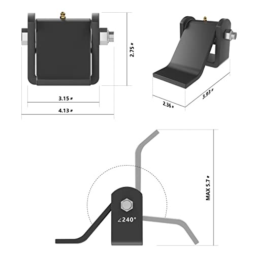 Dump Trailer Tailgate Hinges For Door Gate Body Hinge With Grease Zerk, Weld-On Heavy Duty Greaseable Dump Trucks Hinge Fitting Fold Down Gate/Loading Ramp On Flat Deck Trailer Or Bbq Smoker (4) #TOP6