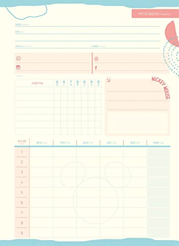 Caderno Espiral Univ CD 1 Matéria 80 Fls Minnie Arts Roxo Jandaia