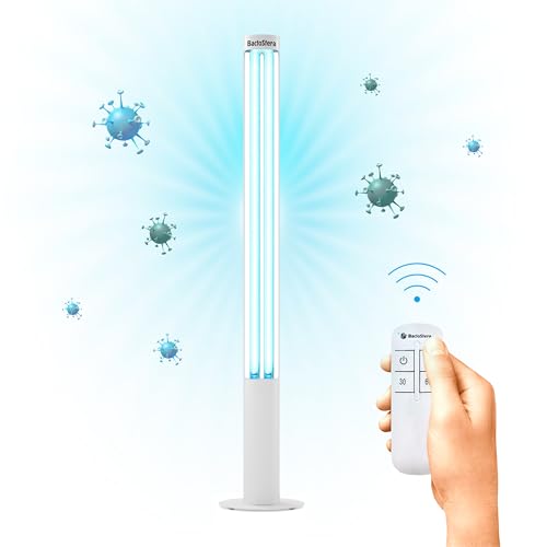 Bactosfera 360° U95 UV-C Desinfektionsstrahler: Ozonfrei mit RC-TIMER – Umfassender Schutz gegen Mikroorganismen (Weiß)