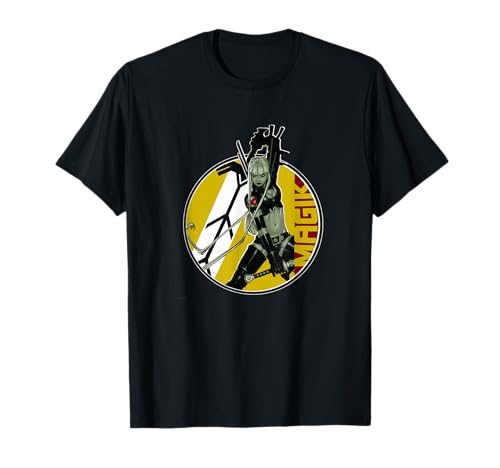 Marvel X-Men Magik Wielding Swords Vintage Circle Portrait T-Shirt