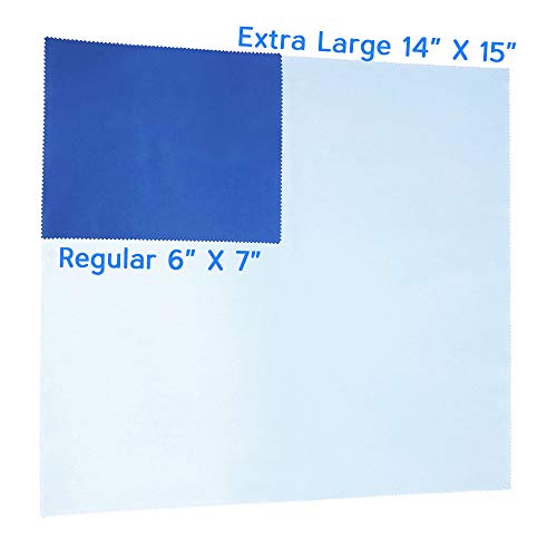 Extra Large 14" X 15" Lint Free Microfiber Cleaning Cloth Wipes For Camera Lens And All Electronic Device Screens. #TOP1