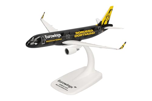 Maqueta de avión Eurowings Airbus A320 BVB miniatura Herpa de plástico 1/200