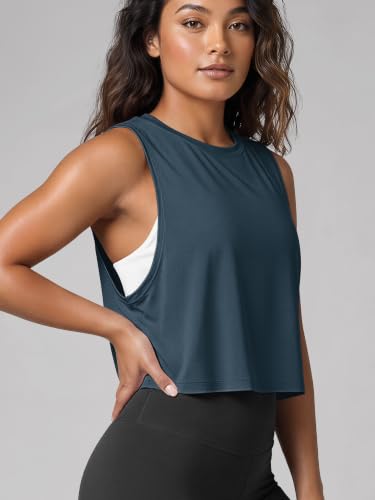 Image of ODODOS 3-Pack Loose Tank Tops for Women Sleeveless Gym Athletic Workout Tops Yoga Shirts
