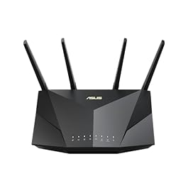 ASUS RT-AX5400 Dual Band WiFi 6 Extendable Router, Lifetime Internet Security Included, Instant Guard, Advanced Parental Controls, Built-in VPN, AiMesh Compatible, Gaming & Streaming, Smart Home