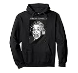Trendy Apparel Unisex-Adults Black Albert Einstein Logic Quote Pullover Hoodie