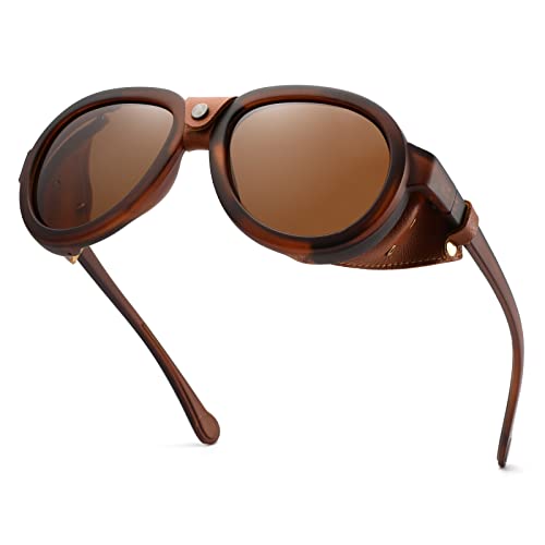 MACJERO Aviator Steampunk Sunglasses