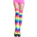 Angelina Neon Rainbow Thigh High socks, #6753A, One size