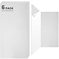 Keemute 6 Pack Acoustic Panels,47.2" x 23.6" x 0.4" Soundproof Self-adhesive Wall Panels For Office,Home Studio,Game Room(White)