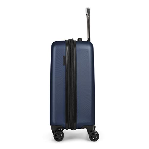 Swiss Mobility Lga Collection 3 Piece Hard Shell Luggage Set, Expandable Suitcases With 360-Degree Spinner Wheels, Retractable Handle, 20 Inch Carry On, 24 Inch Mid-Size, 28 Inch Large Bags, Navy #TOP7