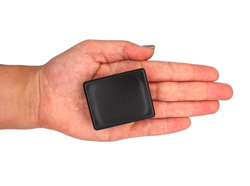 SKIR’CO (6 Stück) Rechteckige Kunststoffstopfen 40 x 50 mm, Matt Rechteckstopfen, Rechteckige Rohreinsätze, Zaunpfosten Kappen, Schwarz RAL 9005