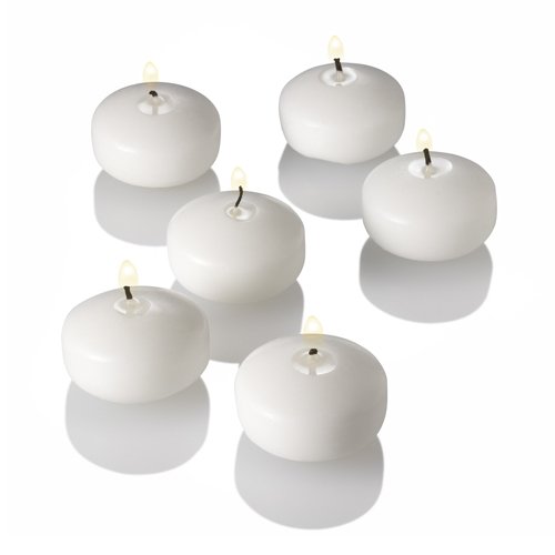 Set of 72 White Richland Floating Candles 2