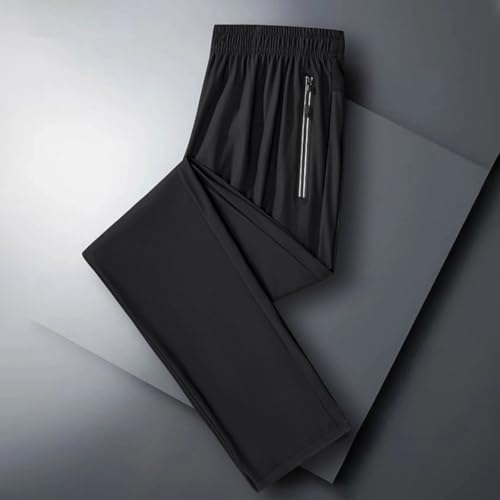 Stretch Active Pants for Men Ice Silk Ultra Stretch Quick Drying Breathable Unisex Pant Trousers with Zipper Pockets2