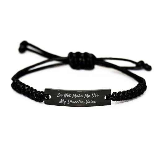 Funny Director Rope Bracelet - Do Not Make Me Use My Director Voice - Director Gifts - Sarcastic Director Gifts for Women - Director Bracelet - Mother's Day Unique Gifts from Daughter