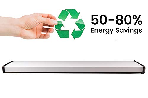 Orilis Elegant Oil Rubbed Bronze 4 Ft. 2-Light 44W Decorative Wraparound Flush Mount Ceiling Light Fixture With 6,000 Lumens - 6500K - (2) Led T8 Tubes Included #TOP4