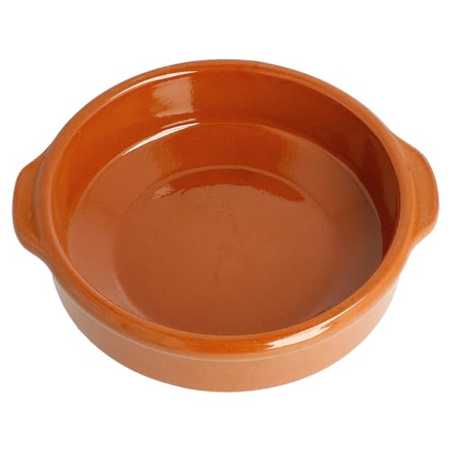 Topf Mit Henkeln Aus Steingut Ø 15X4,5 Cm Rotbraun Keramik - 20 Un.