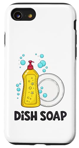食器用洗剤と泡が特徴の楽しいデザイン スマホケース iPhone SE (2020) / 7 / 8 用