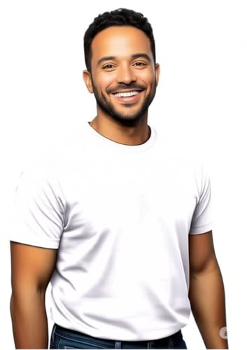 White Men’s Cotton Crew Neck T-Shirts | Loose Fit Under