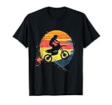 Motocross Dirtbike Racing Sunset Dirtbike Biker Camiseta