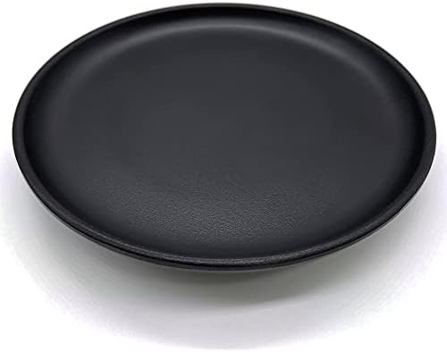 ASFUNG, Jewelry Dish Organizer Serving Tray for Vanity Necklace Bracelet Wedding Party Decor Women Girls Round Frosted Black