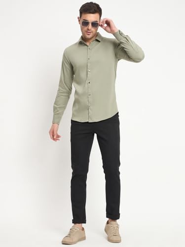 Image of Men's Soft Stretchable Fabric Regular fit Casual Shirt.