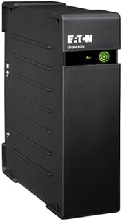 Eaton UPS Ellipse ECO 650 DIN - Off-line uninterruptible power supply (UPS) - 650 VA with surge protection - EL650DIN - (4 Schuko outlets, battery) - black