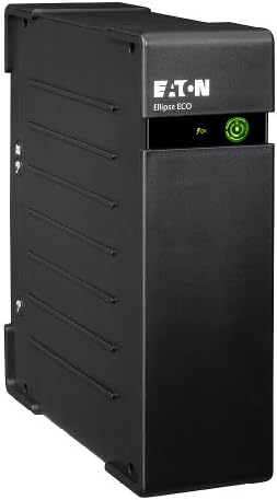 Eaton UPS Ellipse ECO 650 DIN - Off-line uninterruptible power supply (UPS) - 650 VA with surge protection - EL650DIN - (4 Schuko outlets, battery) - black