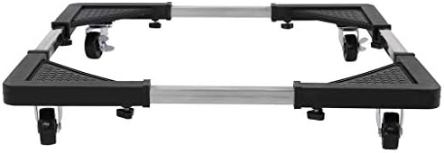 Lataw Movable Adjustable Mobile Base Roller for Freezer Washer Stand Mobile Roller with 4 Locking Wheels - Furniture…