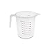 Kitch N’ Wares Clear Plastic Measuring Cups - 2 Pack - Stackable Nesting Design Container for Liquids or Solids - for Everyday Cooking, Baking Needs, Kitchen Accessory, Gift Idea - 16 Ounce