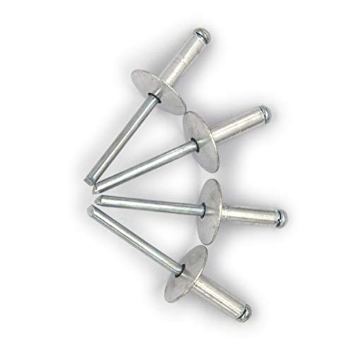 Alloypro 6025012021 60Pcs Large Flange Blind Rivets, Aluminum,Flange Diameter 5/8 Inch thumb #2