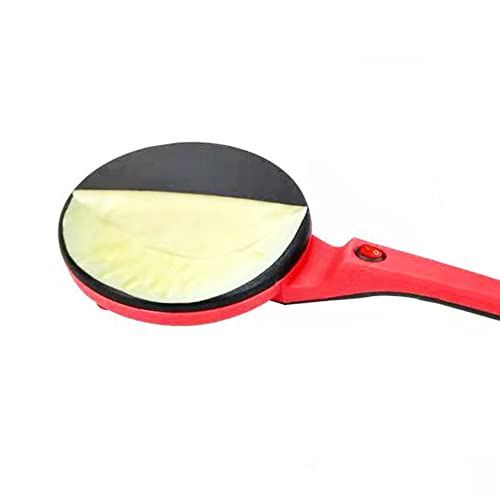 HUIZHITENGDA 2 in 1Electric Crepe Maker Pizza Pancake Machine, Non-Stick Griddle Baking Pan Cake Machine Kitchen Appliance Cooking Tools 220V (Red