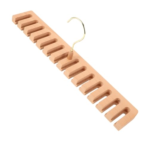 WEKADRIN Organizador de Cinturones de Madera Maciza con Compartimentos Giratorios Resistente y Espacioso para Armarios Soporte Práctico para Corbateros y Accesorios de Guardarropa