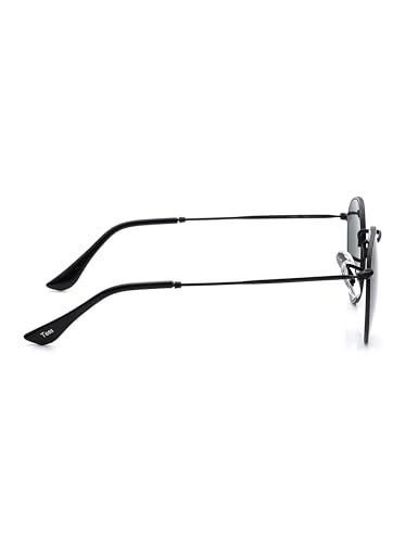 Image of Fastrack Tees Green Round Sunglasses for unisex
