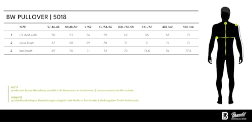 Brandit Bw Pullover, Uomo, Navy, 3XL 60 - 6