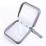 LIOVODE DVD Case, 48 Capacity CD Case Portable CD Holder Storage Hard Plastic DVD Wallet Holder Organizer for Car (Lavender) - Image 4
