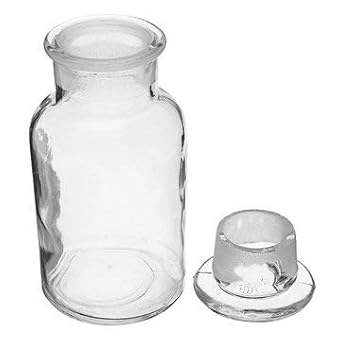 Generic Clear Glass Wide Mouth Bottle Chemical Reagent Storage Bottle Lab Glassware - 250Ml