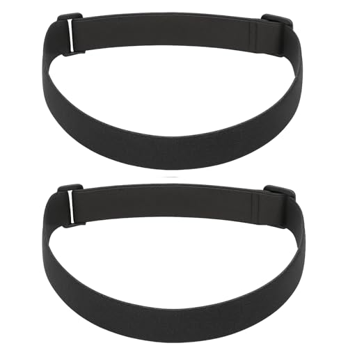 JiangZShangM 2PCS Elastisches Stirnlampenband FüR Stirnlampe, Verstellbares Ersatzband Kopfband Unisex Erwachsene Fascia Elastica Di Ricambio, Rutschfestes Led Stirnband