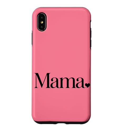 Mama Elegant Typography Minimalist Heart for Mothers - �s���N �X�}�z�P�[�X iPhone XS Max �p
