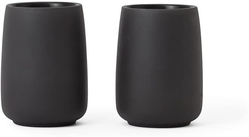 Viva Scandinavia Tea Cups Porcelain Set of 2 : Design Tea or Coffee Mug, 0,165 L, Dishwasher Safe, Storm