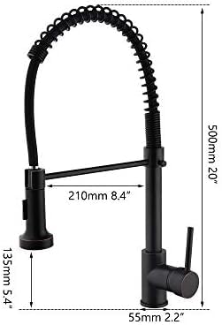 Robinet de baignoire cascade ORB à 3 trous avec douchette chic